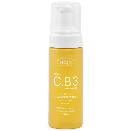 Gezichtsreinigingsschuim met vitamine C, B3 en niacinamide, 150 ml, Ziaja