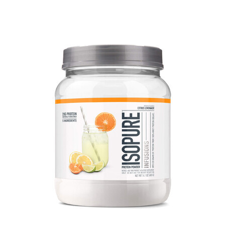 Isopure Infusions, Whey Protein Isolate, With Citrus Flavor, 400 G