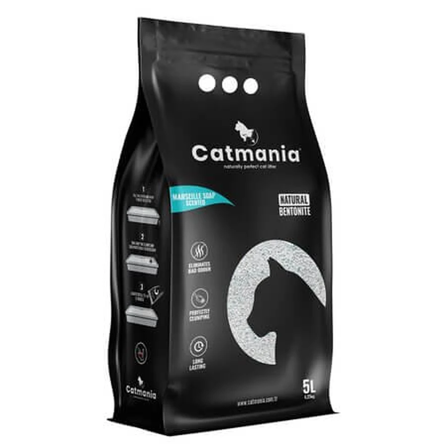 Marseille Soap kattenbakvulling met bentonietgeur, 5 l, Catmania