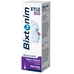 Bixtonim Xylo Duo voor volwassenen, 1 mg/ml + 50 mg/ml neusspray, oplossing, 10,5 ml, Biofarm