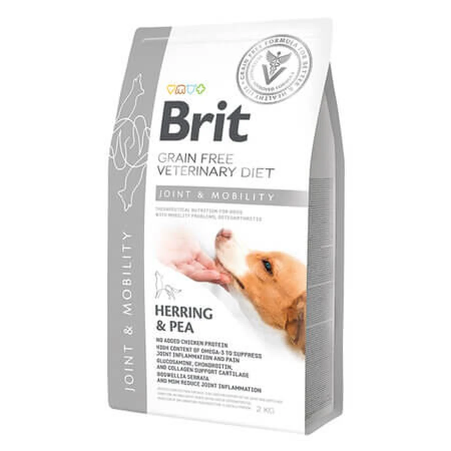 Hrana uscata cu hering si mazare pentru caini Joint & Mobility, 2 Kg, Brit