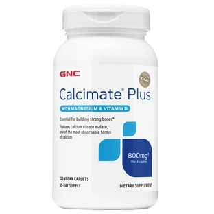 Calcium, magnesium en vitamine D3 – Calcimate Plus, 120 tabletten, GNC