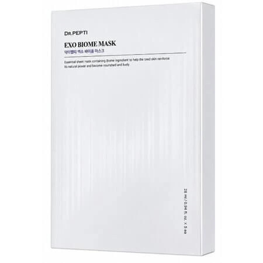 Exo Biome Hydraterend masker met peptiden en hyaluronzuur, 1 stuk, Dr. Pepti