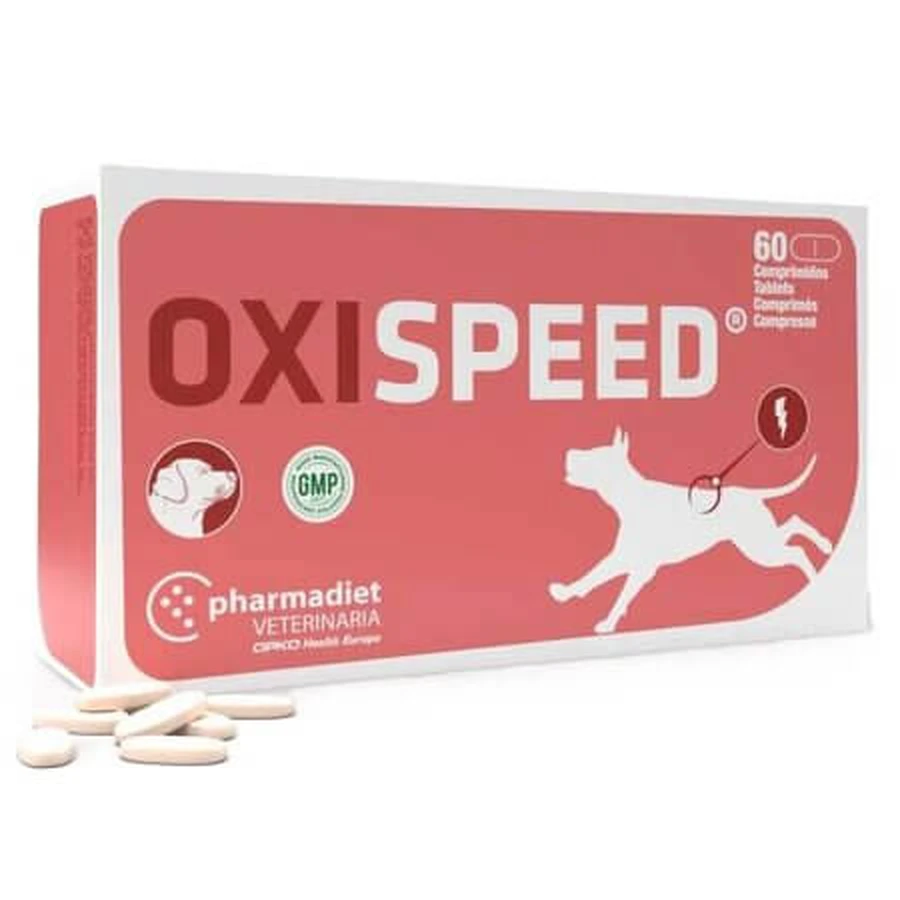 Oxispeed - Integratore alimentare per cani, 60 compresse, Pharmadiet
