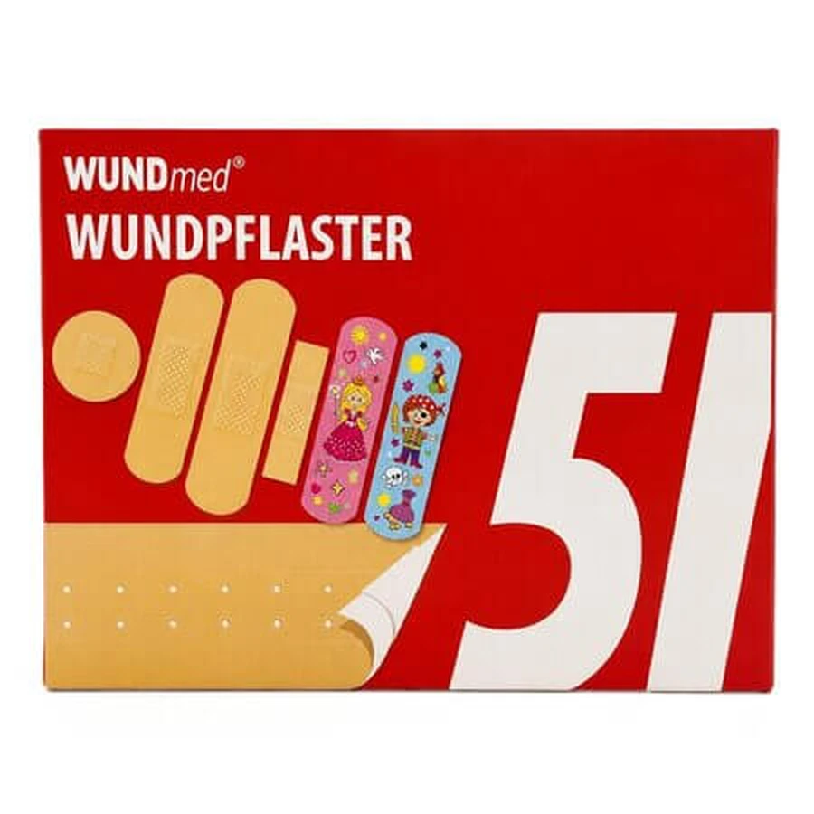 Family Band-Aid Pack, 51 pieces, Wundmed