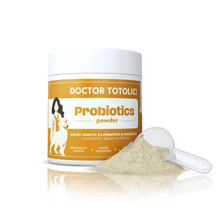 Probiotisch spijsverteringssupplement voor honden, 100 g, Doctor Totolici