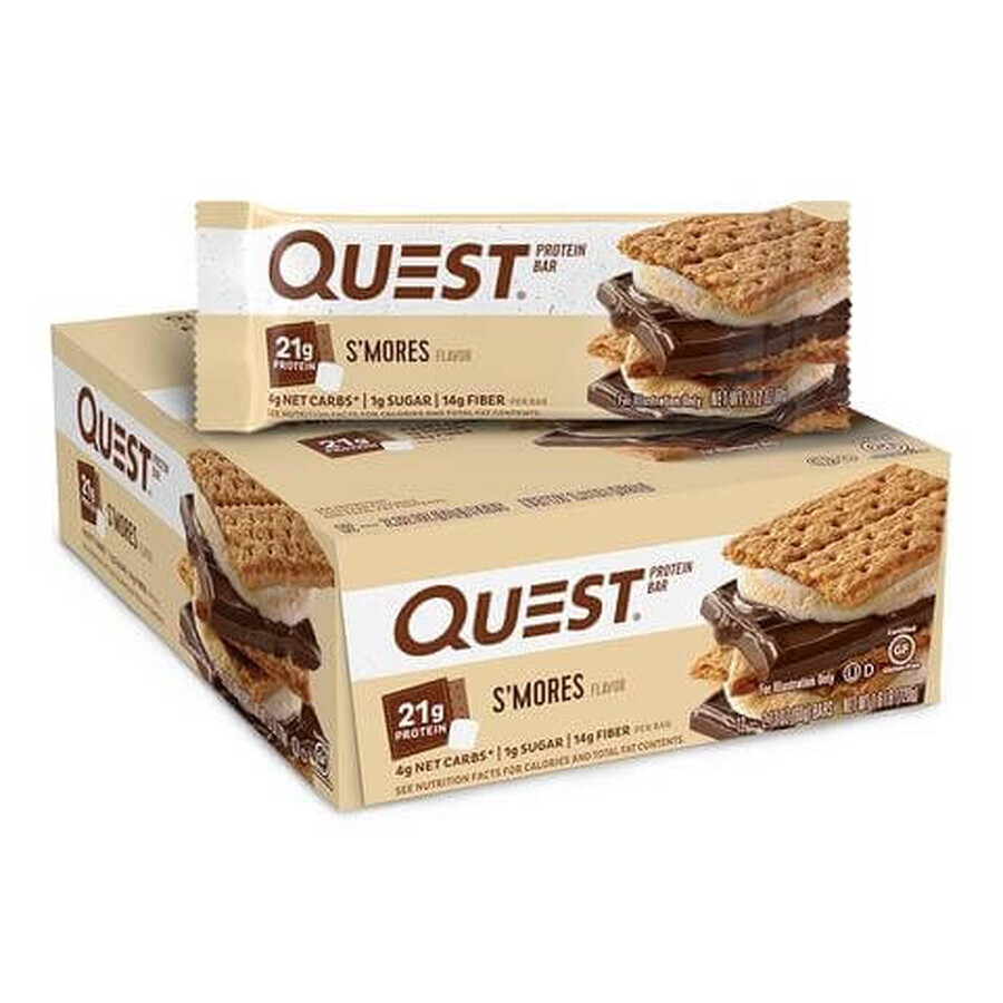 Quest Protein Bar, Barre protéinée, Chocolat Guimauve, 60g