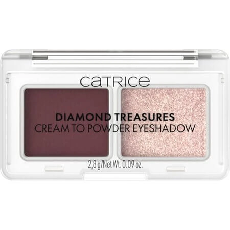 Fard pentru pleoape Diamond Treasures, 060 Burgundy Glitz, 2.8 g, Catrice