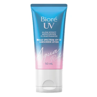 Aqua Rich SPF 50 Zonnebrandcrème voor het gezicht, 50 ml, Biore