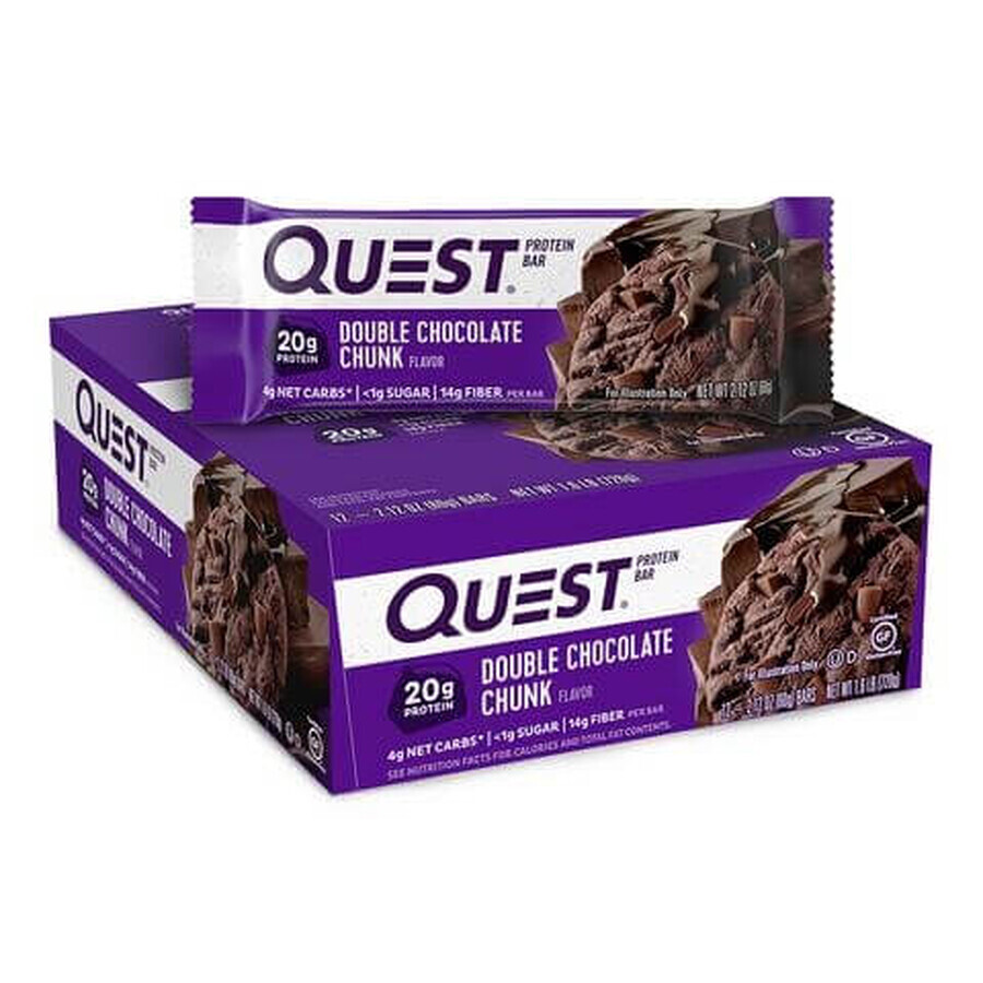 Quest Eiwitreep, Chocolade Eiwitreep, 60g