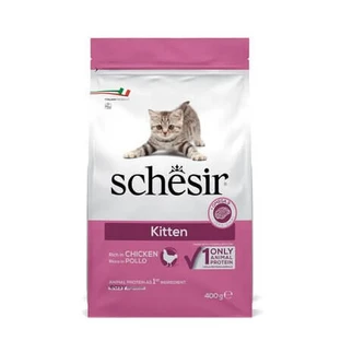 Schesir Kitten Trockenfutter für Katzen mit Huhn, 400 g