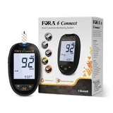FORA 6 Connect Glukometer MMol Multi-Parameter - Cholesterin-, Ketone-, Harnsäure-Messgerät mit Bluetooth