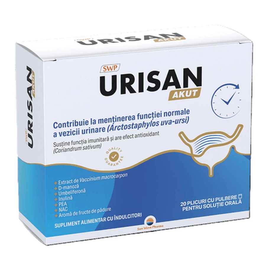 Urisan Akut, 20 saszetek, Sun Wave Pharma: ceny i cechy