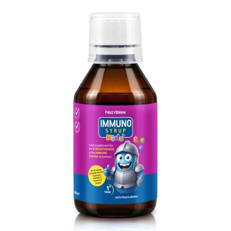 FREZYDERM Immuno Kids Sirop pentru întărirea sistemului imunitar, 140 ml