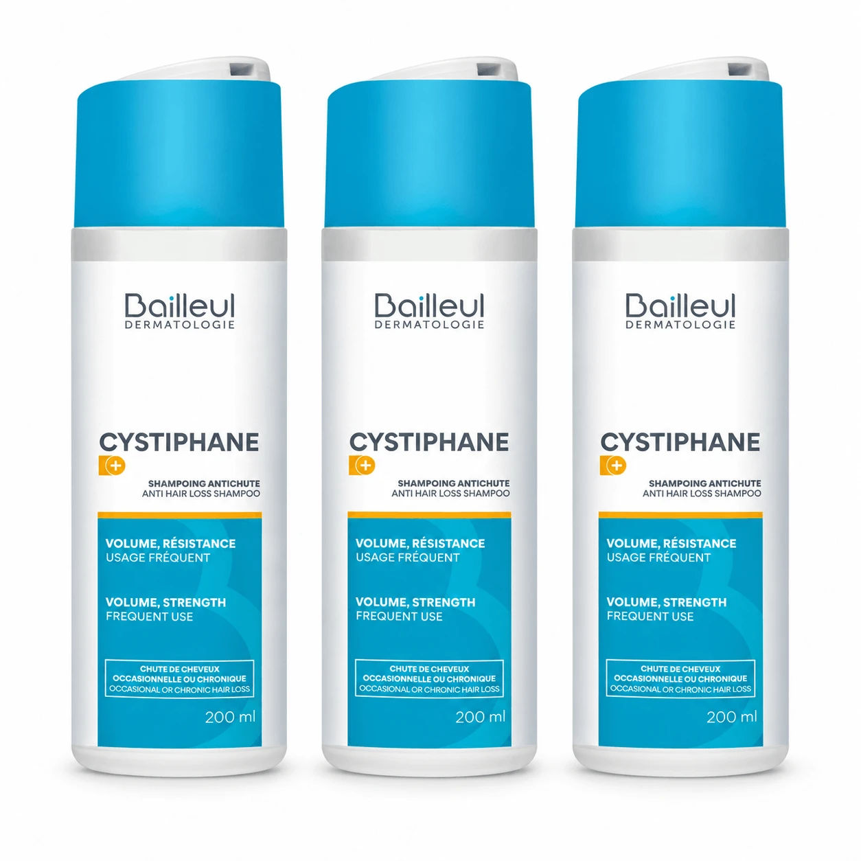 Bailleul Biorga Cystiphane Anti-Val Shampoo 3x200ml