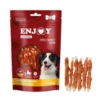 ENJOY Carnivore Twister – gryzaki ze skóry surowej, rozmiary XS–XL, o smaku kurczaka, opakowanie z przysmakami dla psów, 100 g: ceny i cechy