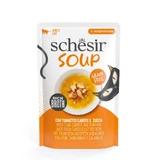 SCHESIR Complementary Soup, Ton și dovleac, plic hrană umedă fără cereale pisici, (în supă), 40g