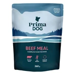 PRIMA DOG Mahlzeit, XS–XL, Rind, Nassfutter für Hunde in Beuteln (in Aspik), Karton, 260 g x 12