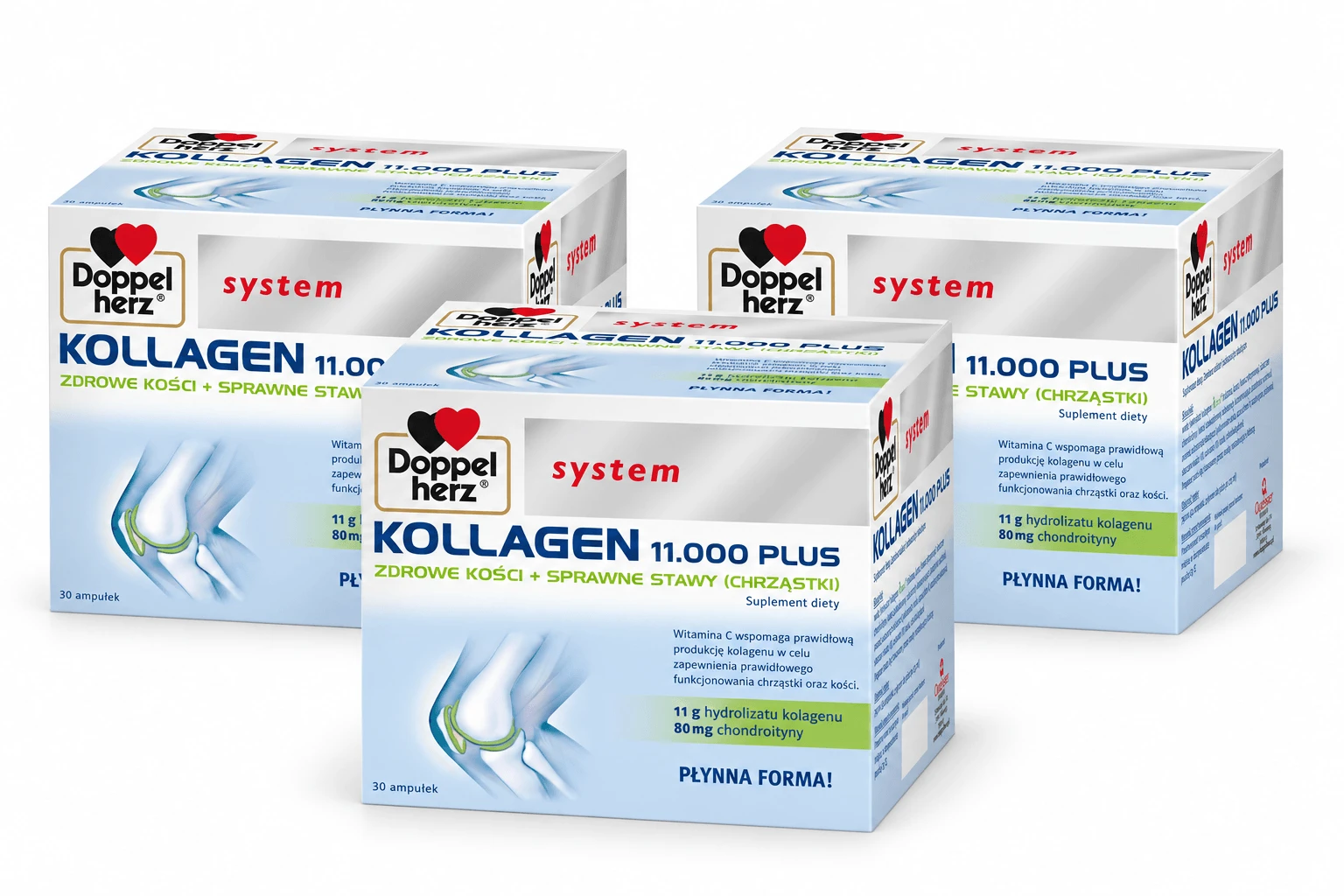 Doppelherz System Kollagen 11.000 Plus, 90 injectieflacons x 25 ml, Queisser Pharma