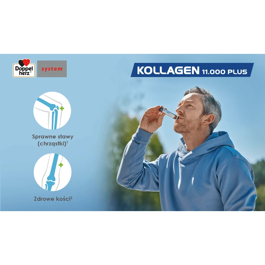 Doppelherz System Kollagen 11.000 Plus, 90 Ampullen x 25 ml, Queisser Pharma