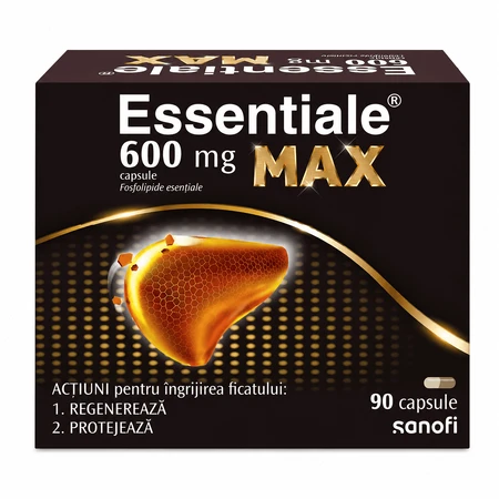 Essentiale MAX 600 mg 4+1-verpakking, 5 x 90 capsules, Sanofi