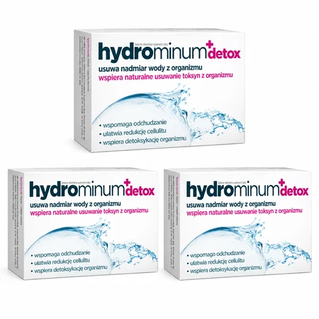 Hydrominum + Detox, 3 x 30 tabletten