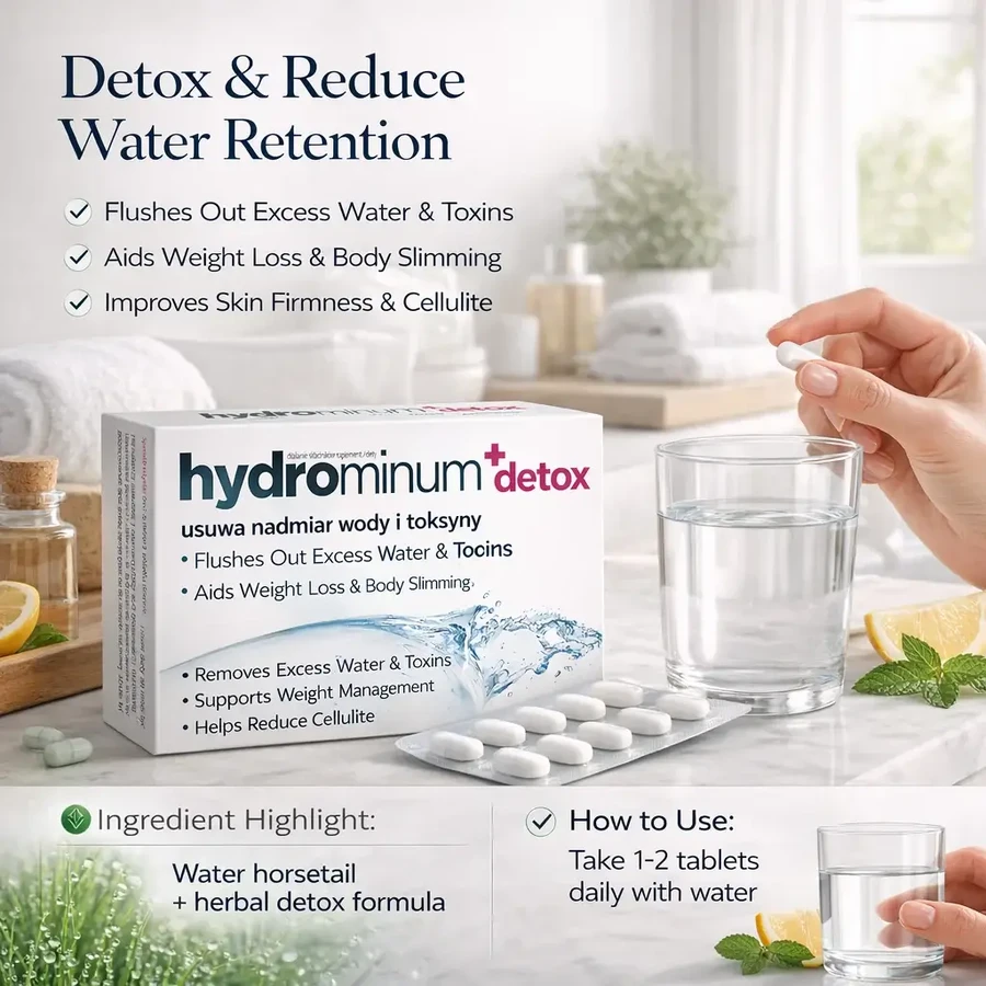 Hydrominum + Detox, 3 x 30 tabletten