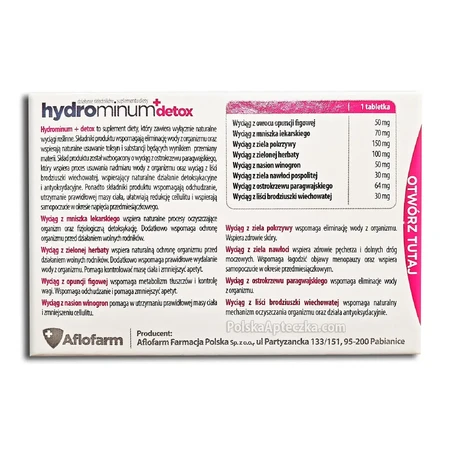 Hydrominum + Detox, 3 x 30 tabletten