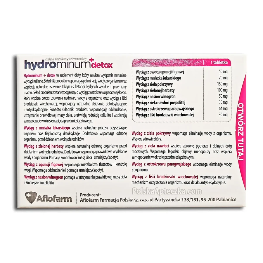 Hydrominum + Detox, 3 x 30 tabletten