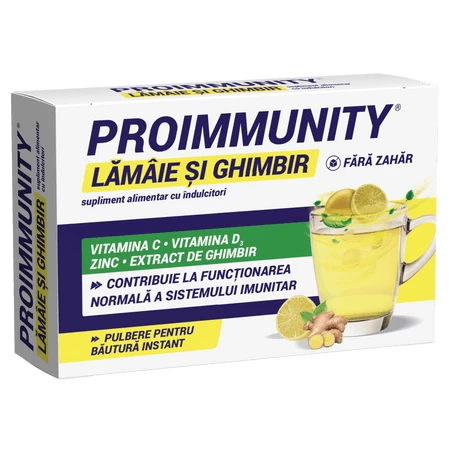 Proimmunity, citroen en gember, 8 zakjes, Fiterman Pharma