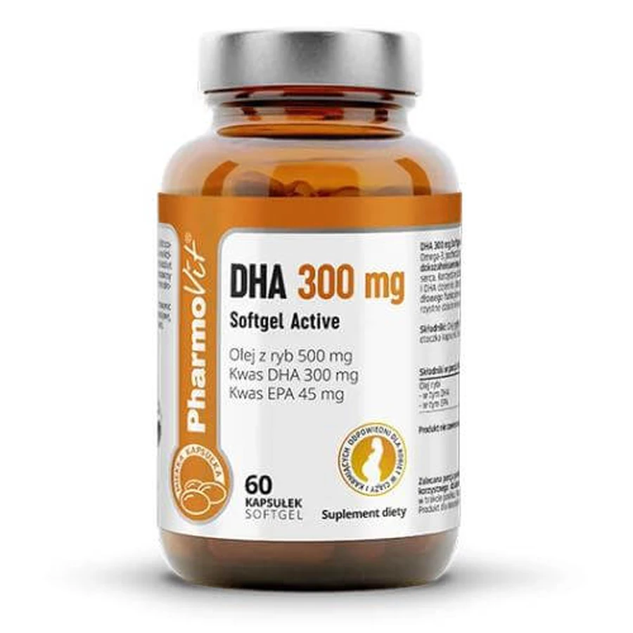 PharmoVit DHA 300 mg Softgel Active, 60 capsules