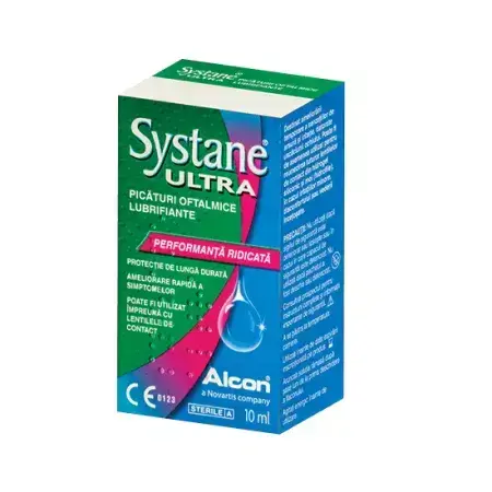 Befeuchtende Augentropfen, Systane Ultra, 10 ml, Alcon