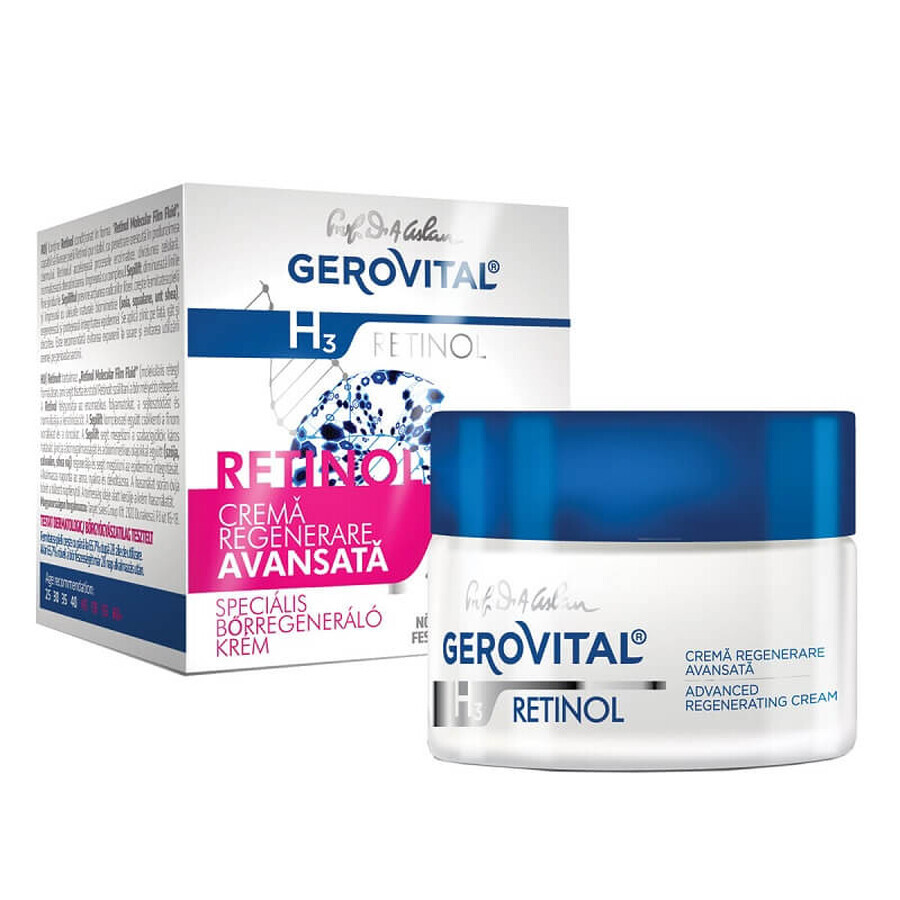 Gerovital H3 Retinol Advanced Regeneration Cream, 50 ml, Farmec