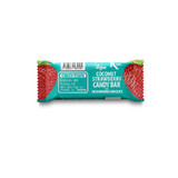 Tablette de chocolat biologique enrobée de noix de coco et de fraises, 50 gr, Candy Town