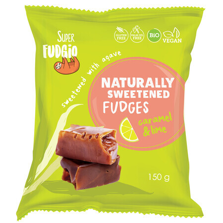 Bio-Toffee mit Karamell- und Limettengeschmack, 150 g, Super Fudgio