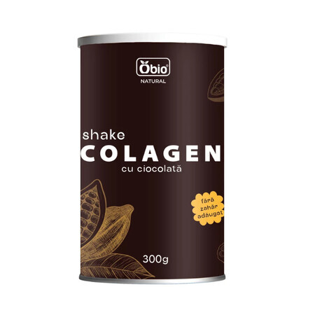 Collageen shake met chocolade, 300 g, Obio