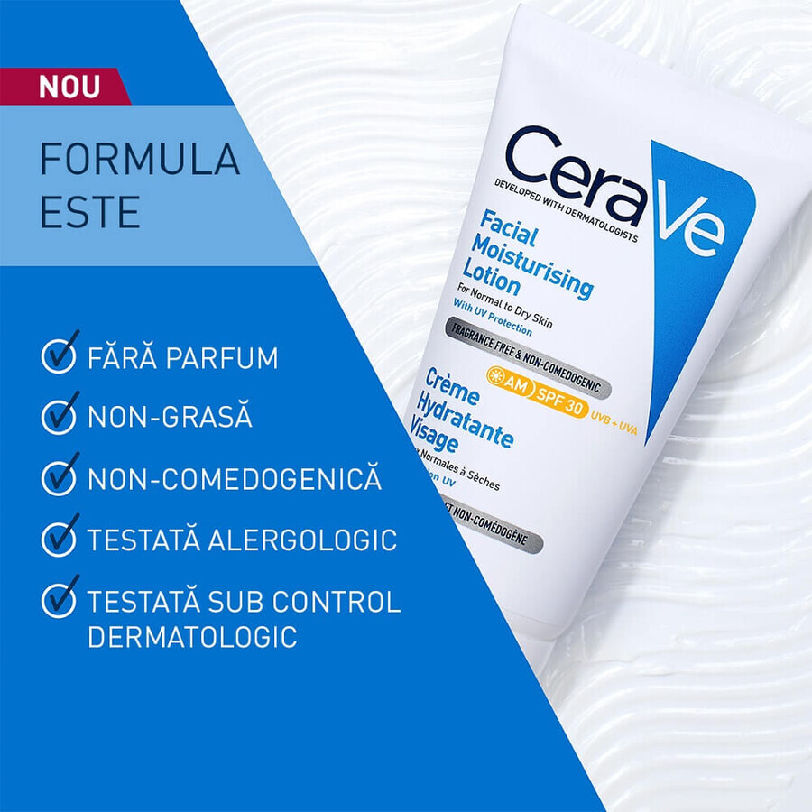 Hydraterende gezichtscrème SPF 30, 52 ml, CeraVe