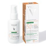 Vichy Capital Soleil UV Clear Zonnebeschermingsvloeistof, voor vette huid met acne neiging SPF 50 + , 40 ml