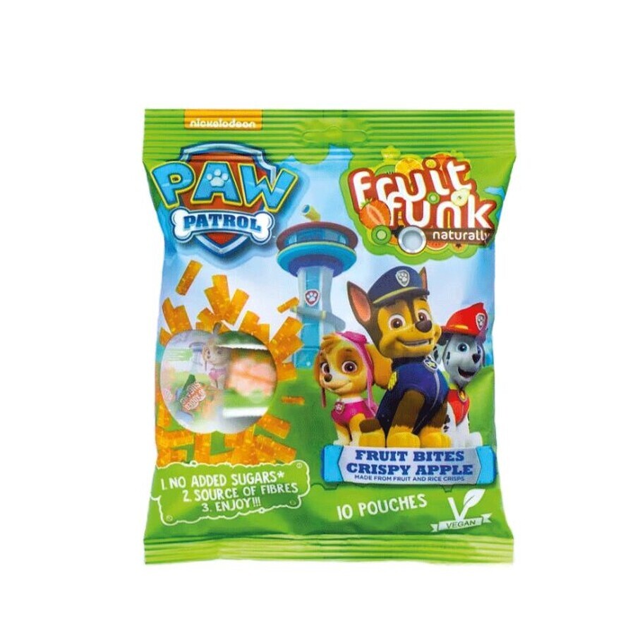 Fruithapje met appelcrisp Paw Patrol, 100 gr, Fruit Funk