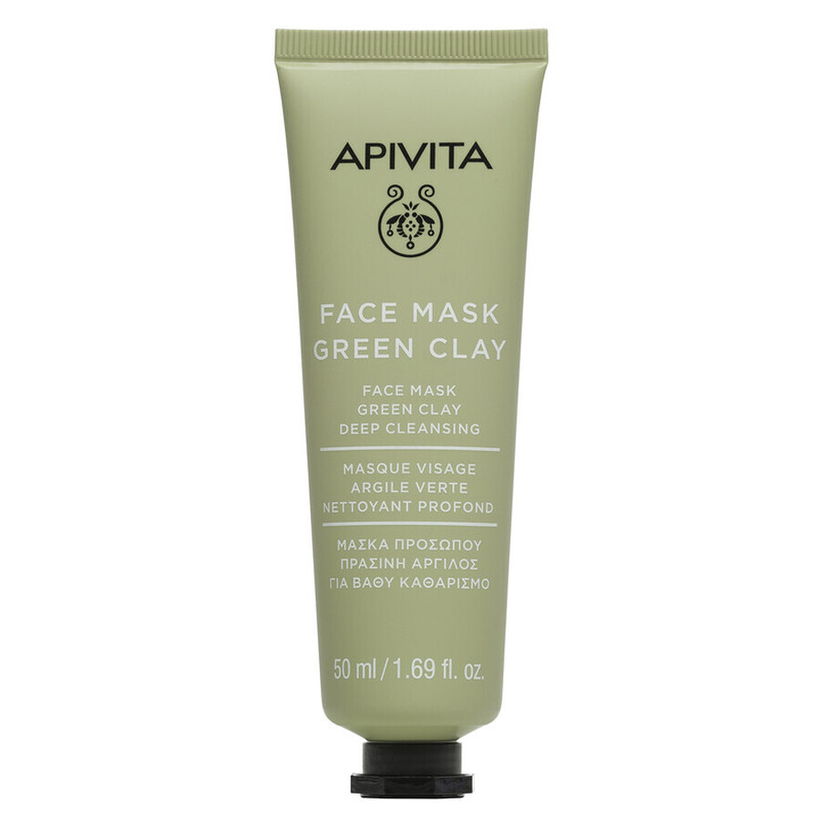 Diep verzorgend masker met groene klei, 50 ml, Apivita