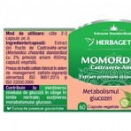 Extrait de concombre amer Momordica, 120 gélules, Herbagetica