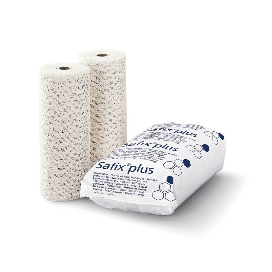 Safix plus gaasweefsel, 10 cm x 3 m, 2 stuks, Hartmann