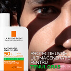 La Roche-Posay Anthelios Fluide Solaire SPF 50+ pour le visage UVmune 400 Oil Control, SPF 50+, 50 ml