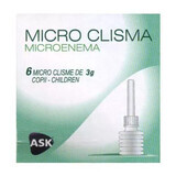 Micro lavement pour enfants, Microenema, 6 pièces, Amc Pharma Solutions