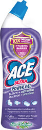 ACE Ultra Power toiletreinigingsoplossing met bloemige gel, 750 ml