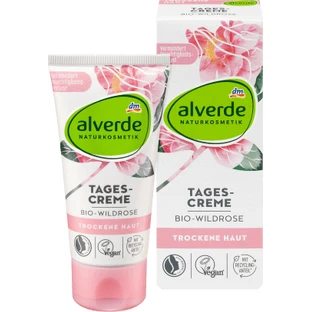 Alverde Naturkosmetik Wild Rose Krem do twarzy na dzień 50 ml