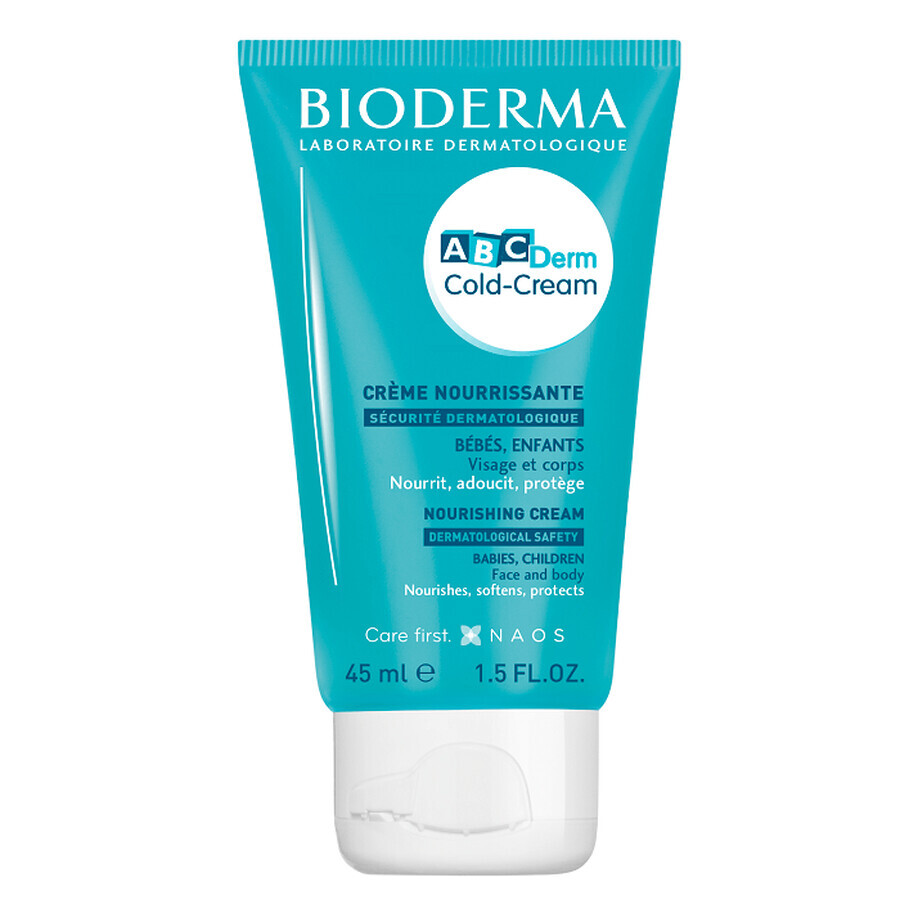ABCDerm Cold Cream crema protettiva e lenitiva, 45 ml, Bioderma