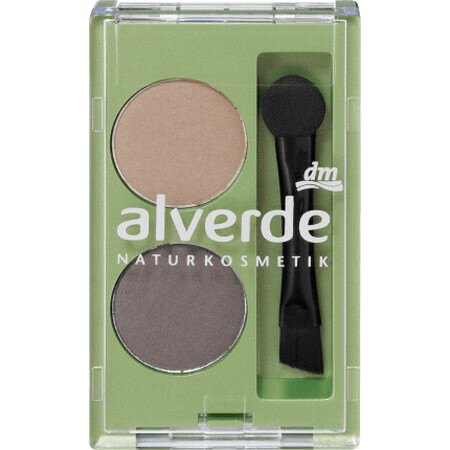 Alverde Naturkosmetik Wenkbrauw blush duo, 1,6 g