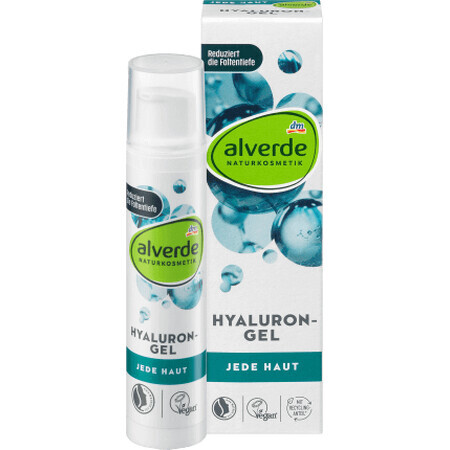 Alverde Naturkosmetik Gel all'acido ialuronico per tutti i tipi di pelle, 15 ml