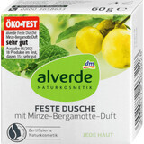 Alverde Naturkosmetik Gel douche à la menthe et à la bergamote, 60 g